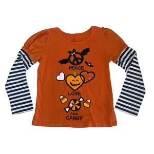 Girls Halloween Long Sleeve, 100% Cotton, M (7/8)